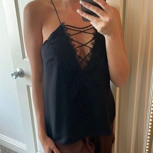 Wayf lace cami open front